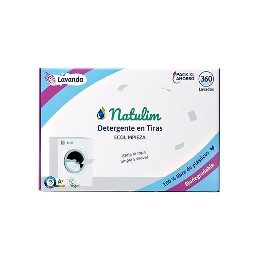 Detergente Tira Natulim Lavanda 360 lavados