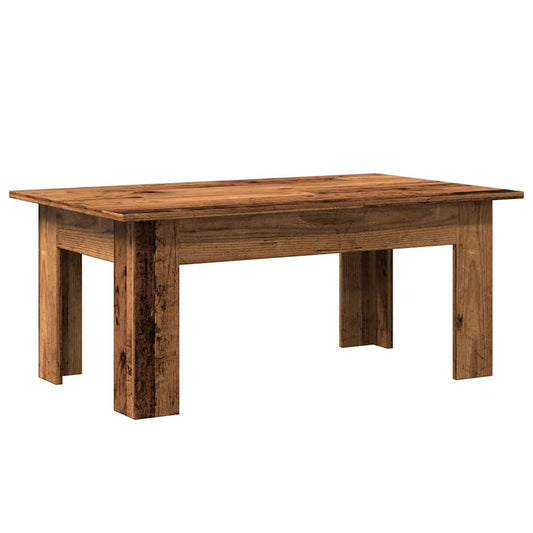 Mesa De Centro Madera Contrachapada Madera Envejecida_0