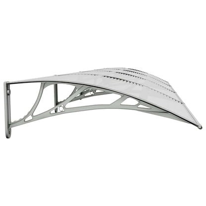 Marquesina Puerta Policarbonato Gris Y Transparente 400x75 Cm_4