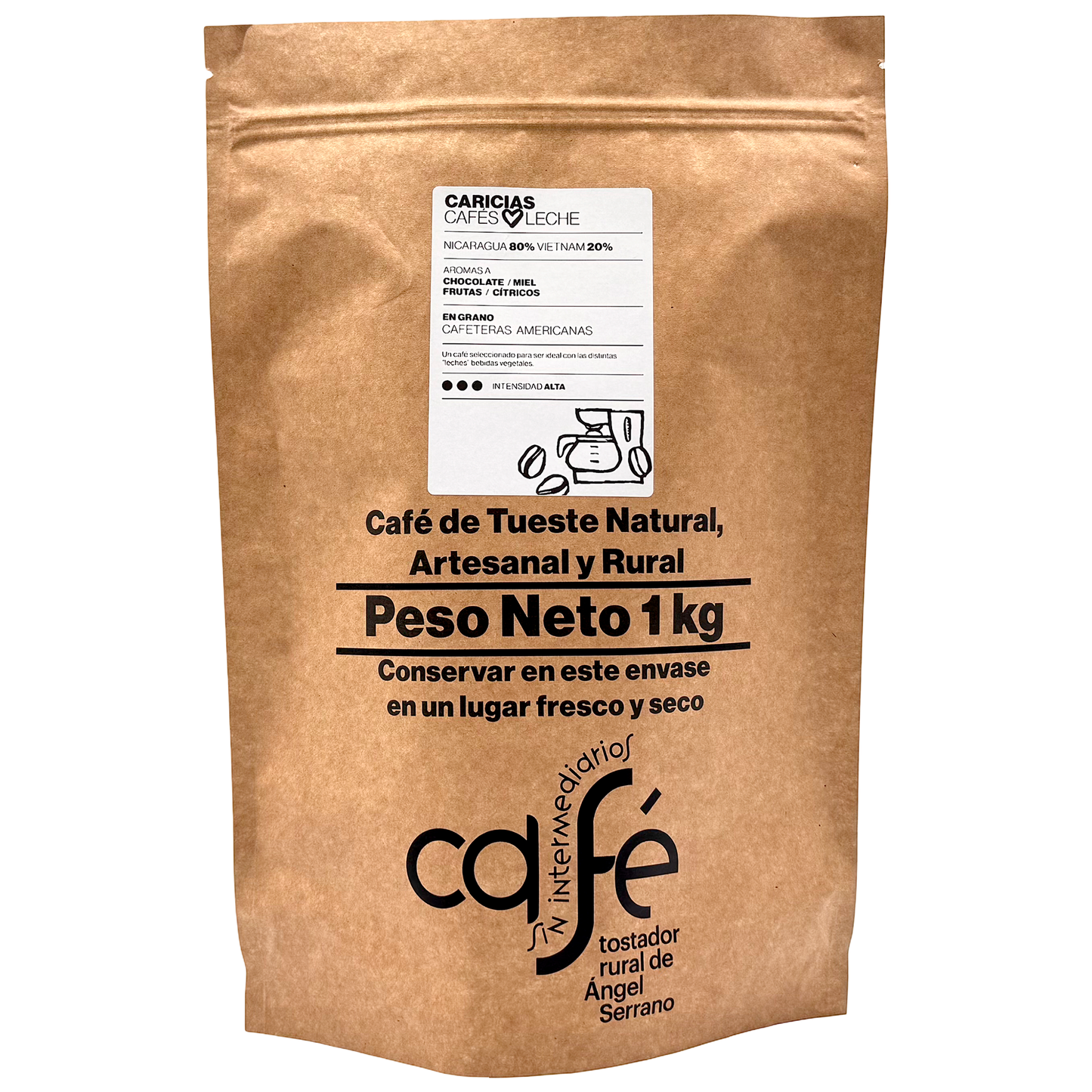 Cafe Sin Intermediarios Café Nicaragua Caricias En Grano Para Americana 1 Kg_0