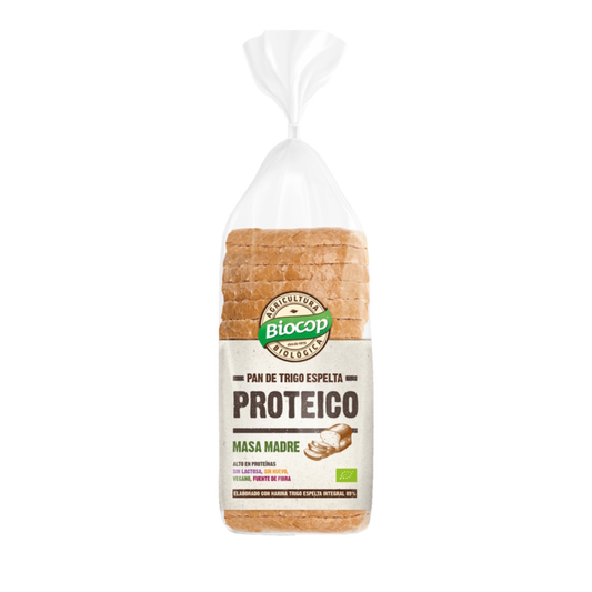 Pan Proteico Espelta Integral con Masa Madre BIO Biocop 400 g