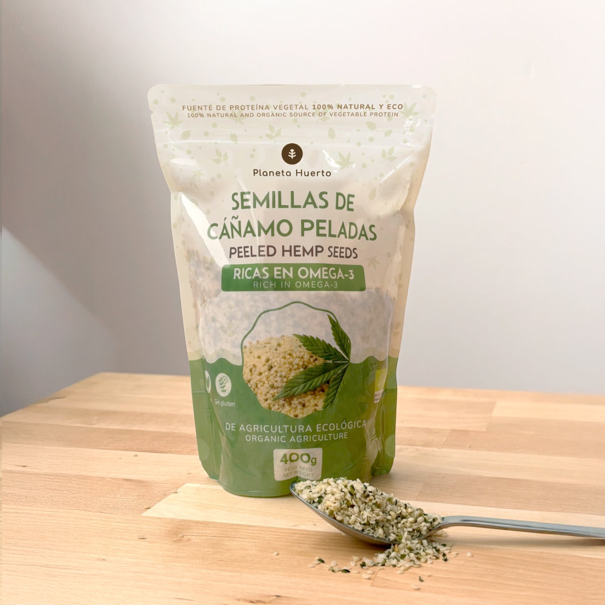 Semillas de cáñamo pelado ECO Planeta Huerto 400 g