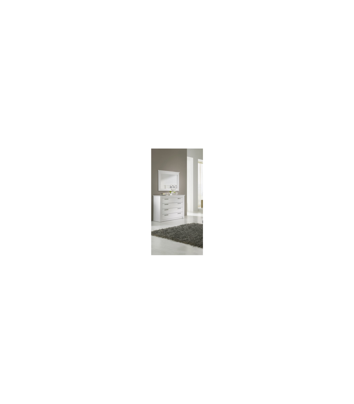 Espejo Rectangular Modelo Saya3705 Acabado Blanco, 93.5cm(ancho) 72.5cm(alto) 4cm(fondo)._3