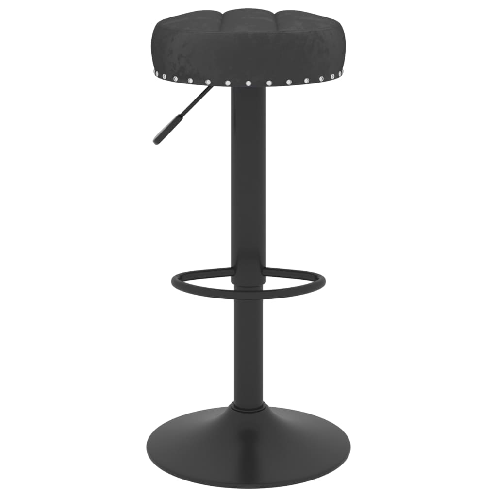 Taburetes De Cocina 2 Unidades Terciopelo Negro_2