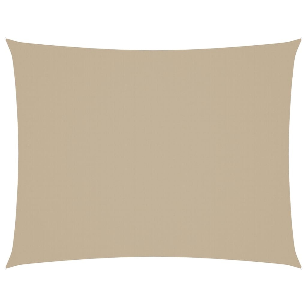 Vidaxl Toldo De Vela Rectangular Tela Oxford Beige 3x4 M_0