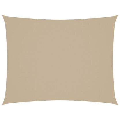 Vidaxl Toldo De Vela Rectangular Tela Oxford Beige 3x4 M_0