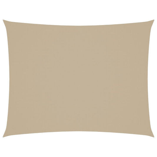Vidaxl Toldo De Vela Rectangular Tela Oxford Beige 3x4 M_0