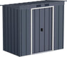 Duramax - Caseta Jardín - Eco Pent Roof 6x4 - Metal - Color Gris Antracita