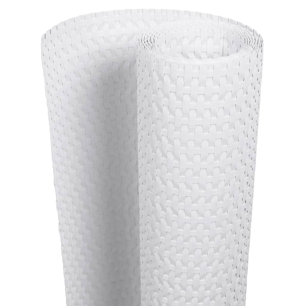 Toldo Para Balcón Ratán Sintético Blanco 600x100 Cm / Vetonek_1