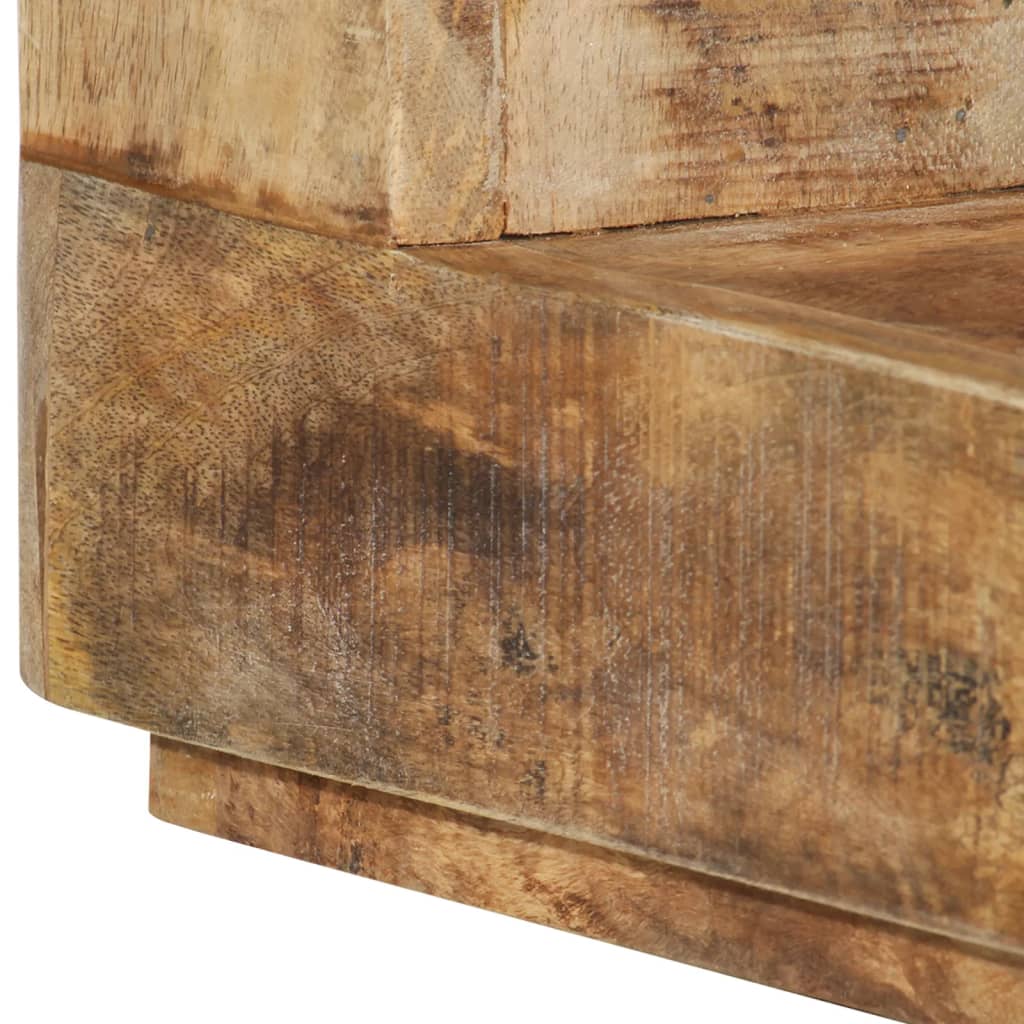 Mesa De Centro De Madera Maciza De Mango 45x45x40 Cm_3