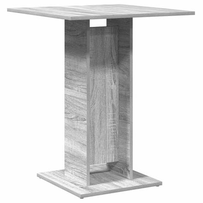 Mesa De Bistró Madera Contrachapada Gris Sonoma 60x60x75 Cm_0