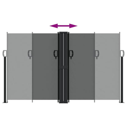 Vidaxl Toldo Lateral Retráctil Gris Antracita 140x1000 Cm_4