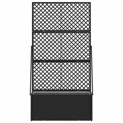 Jardín Enrejado Macetero Negro 70 X 30 X 135 Cm Metal_2