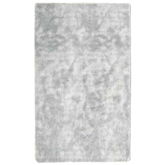 Vidaxl Alfombra De Pelo Largo Navarra Gris Plata 60x100 Cm Poliéster_0