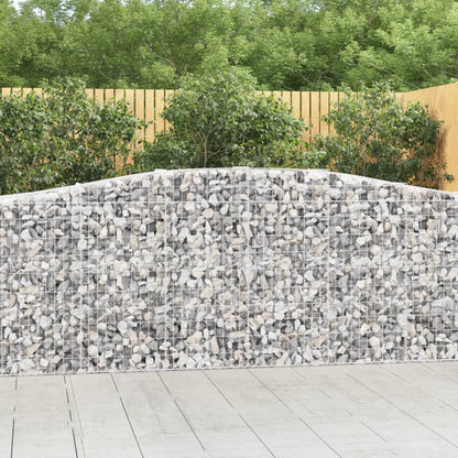 Cestas De Gaviones 2 Uds Forma De Arco Hierro 400x50x100/120 Cm_1