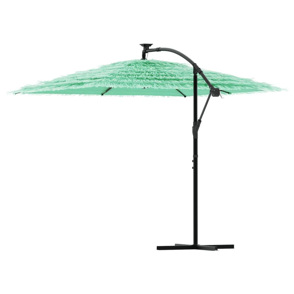 Vidaxl Sombrilla De Jardín Con Poste De Acero Verde 269x269x235 Cm_4