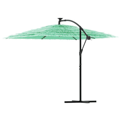 Vidaxl Sombrilla De Jardín Con Poste De Acero Verde 269x269x235 Cm_4