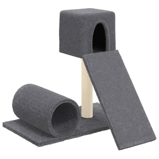 Vidaxl Rascador Para Gatos Con Postes De Sisal Gris Oscuro 59 Cm_0