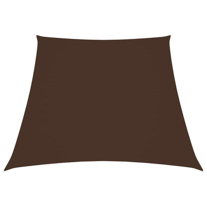 Vidaxl Toldo De Vela Trapezoidal De Tela Oxford Marrón 2/4x3 M_0