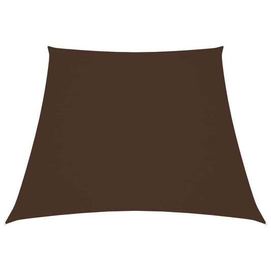 Vidaxl Toldo De Vela Trapezoidal De Tela Oxford Marrón 2/4x3 M_0
