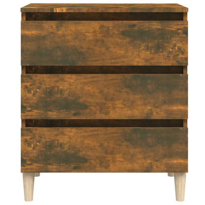 Aparador Madera Contrachapada Color Roble Ahumado 60x35x69 Cm / Vetonek_2