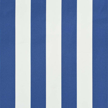 Toldo Retráctil 400x150 Cm Azul Y Blanco_5