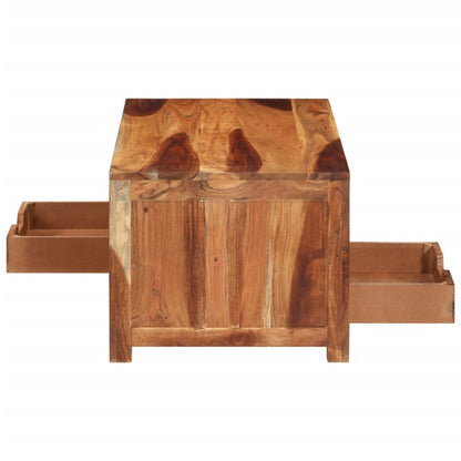 Mesa De Centro De Madera Maciza De Acacia 84x49x40 Cm_1