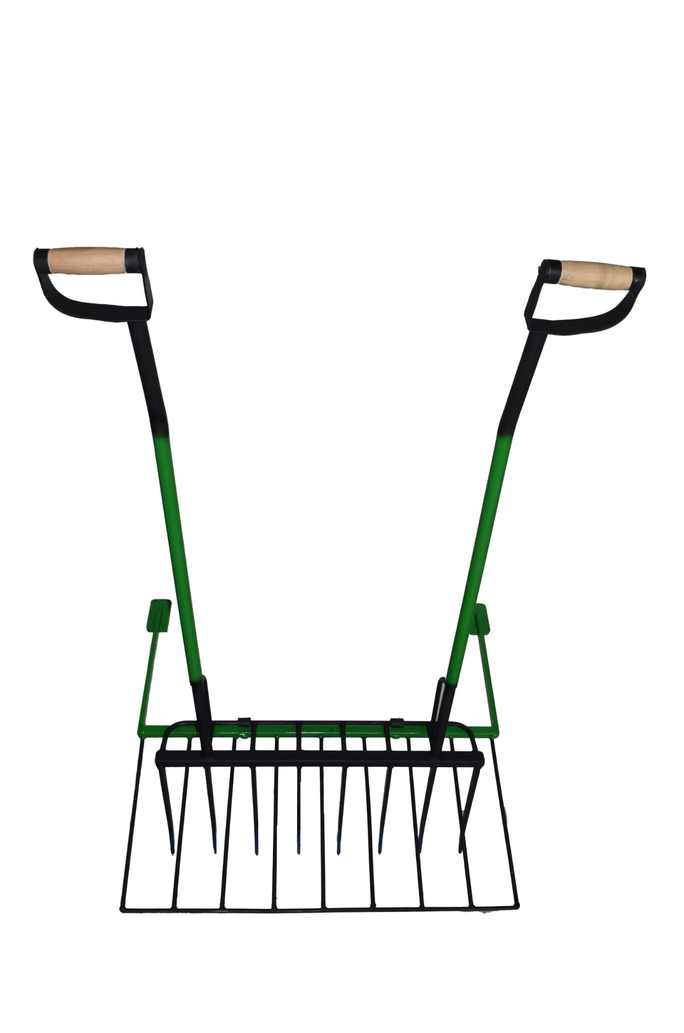 Horca Doble Mango 7 Púas + Rejilla Desterronadora