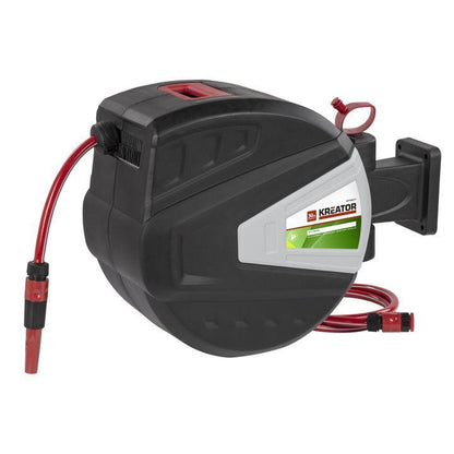 Enrollador manguera de pared 30m Kreator