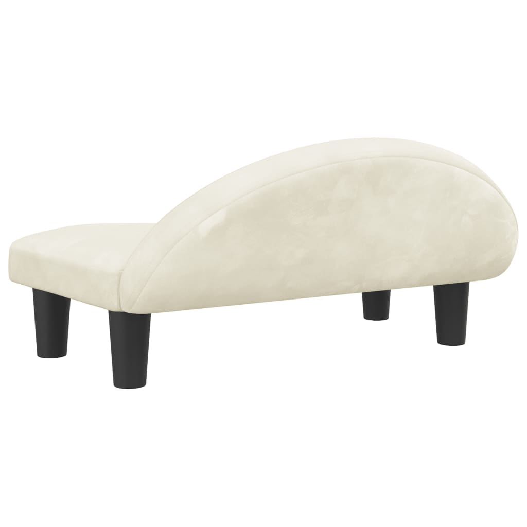 Cama Para Perros De Terciopelo Crema 70x52x30 Cm / Vetonek_2