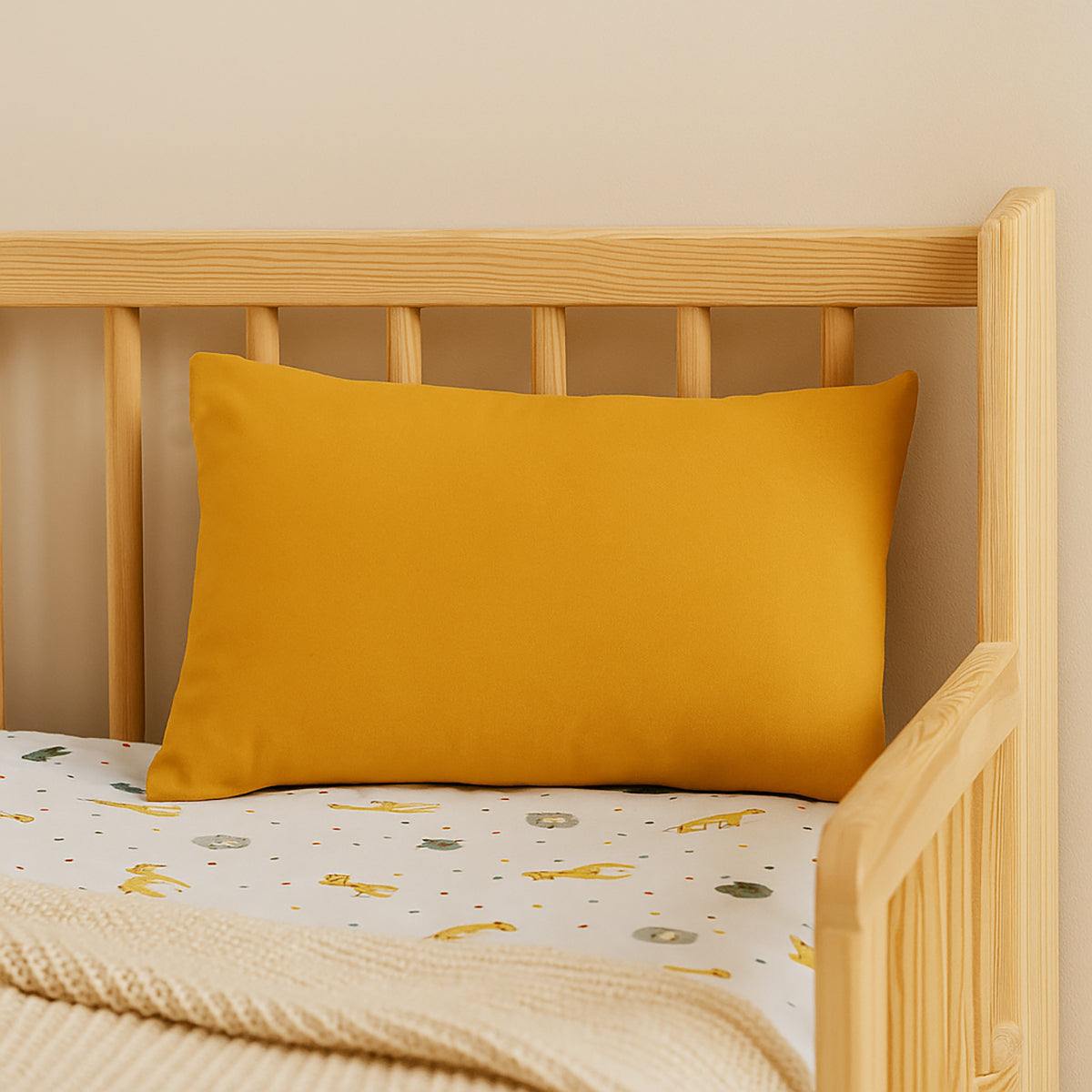 Cojín Rectangular De Algodón Orgánico Miel_5