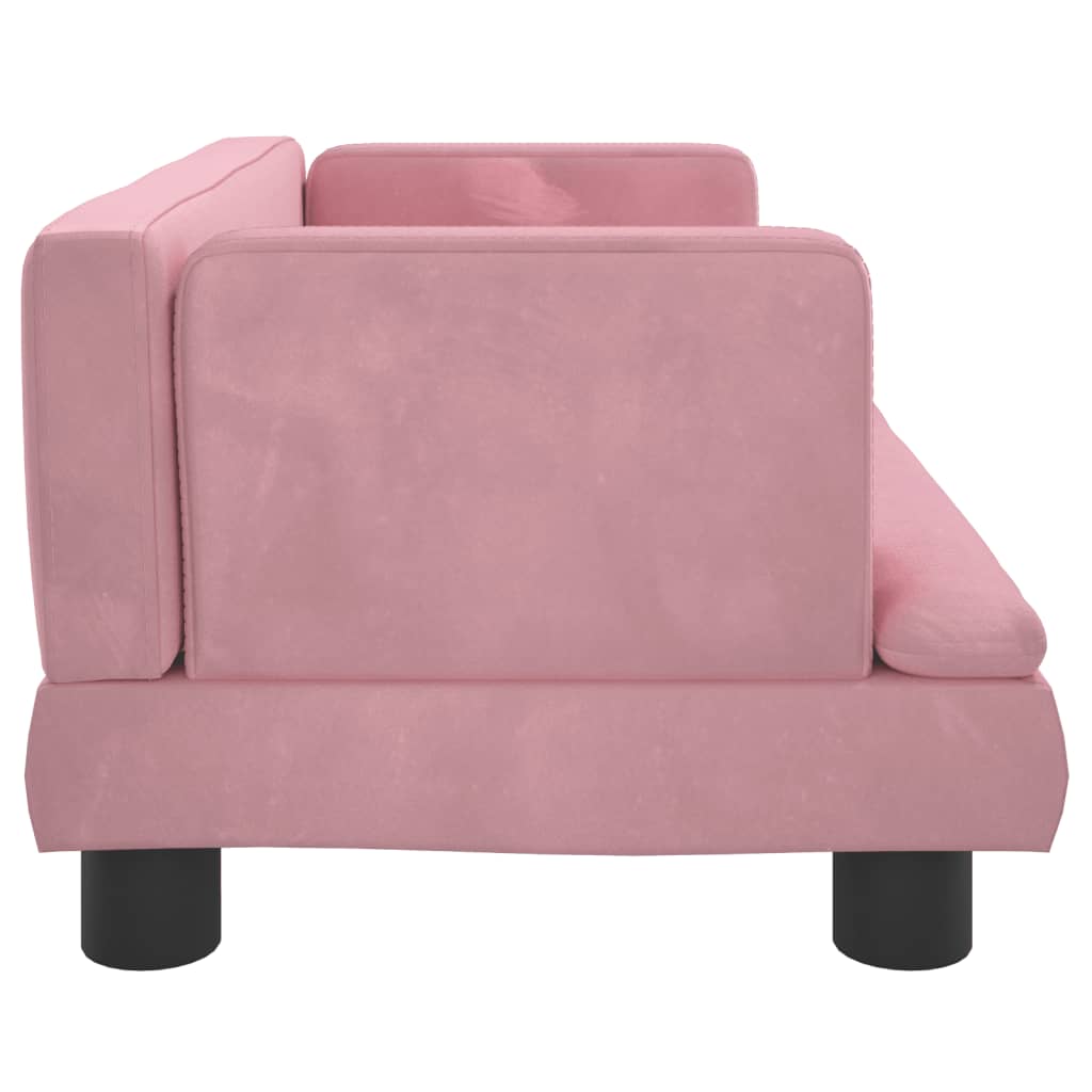 Cama Para Perros De Terciopelo Rosa 60x40x30 Cm / Vetonek_1