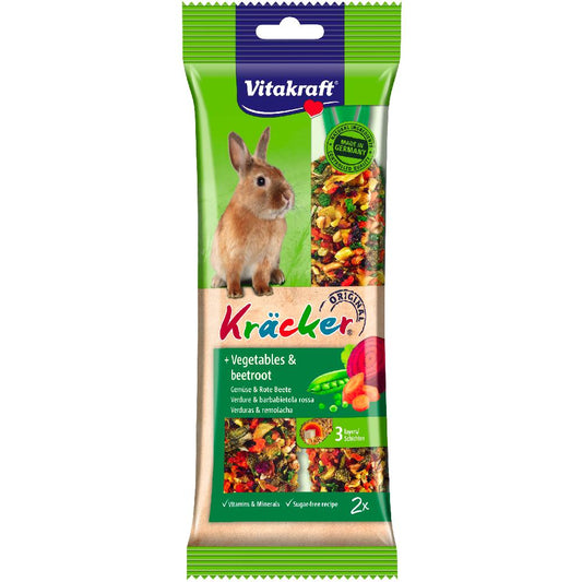 Vitakraft Barritas Kräcker Verduras y Remolacha conejos 2 ud
