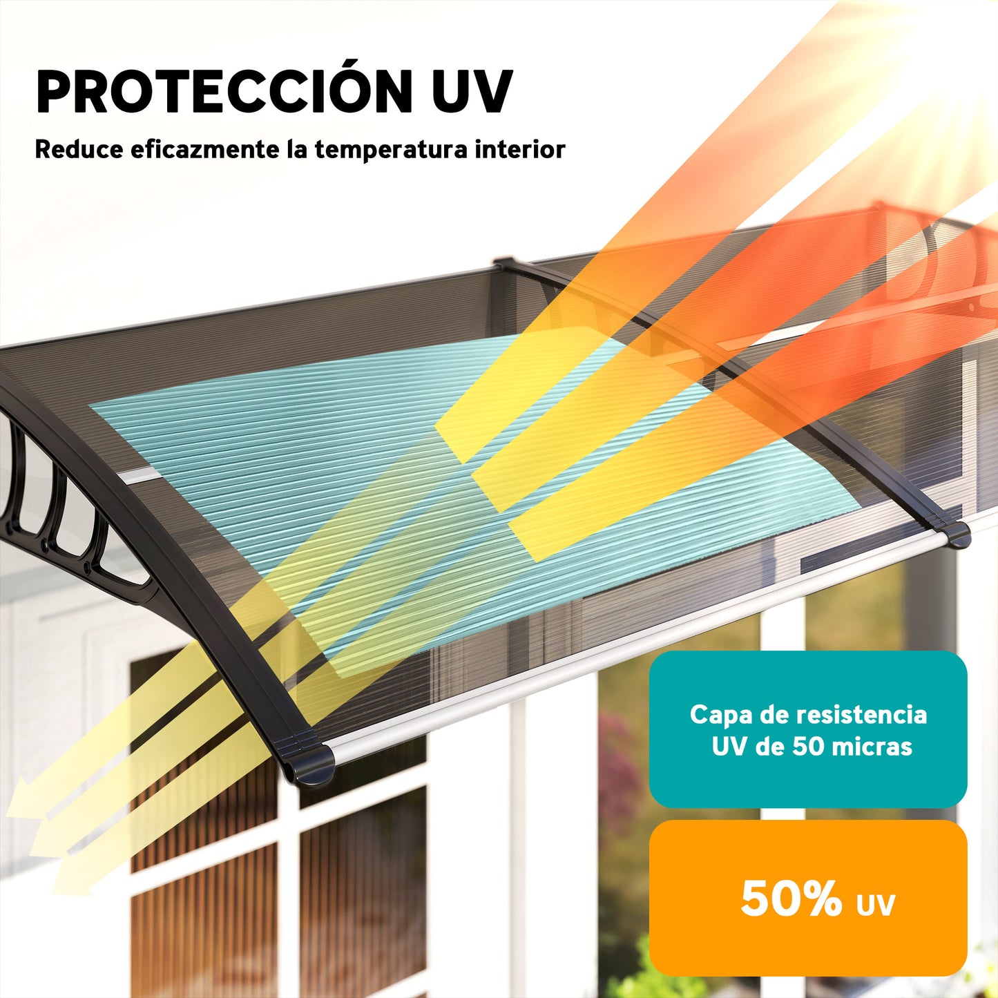 Outsunny Marquesinas Exterior Para Puertas Y Ventanas_3
