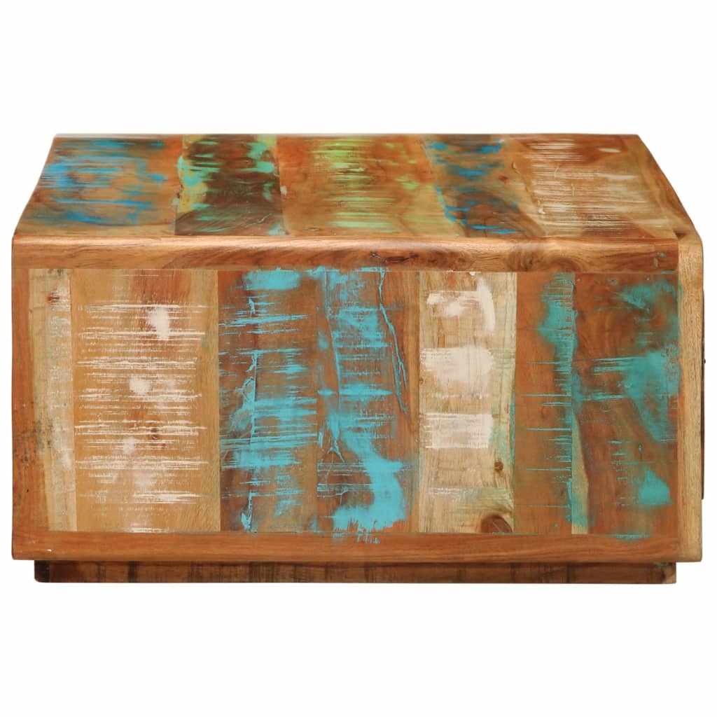 Mesa De Centro De Madera Maciza Reciclada 89x55x29 Cm_1