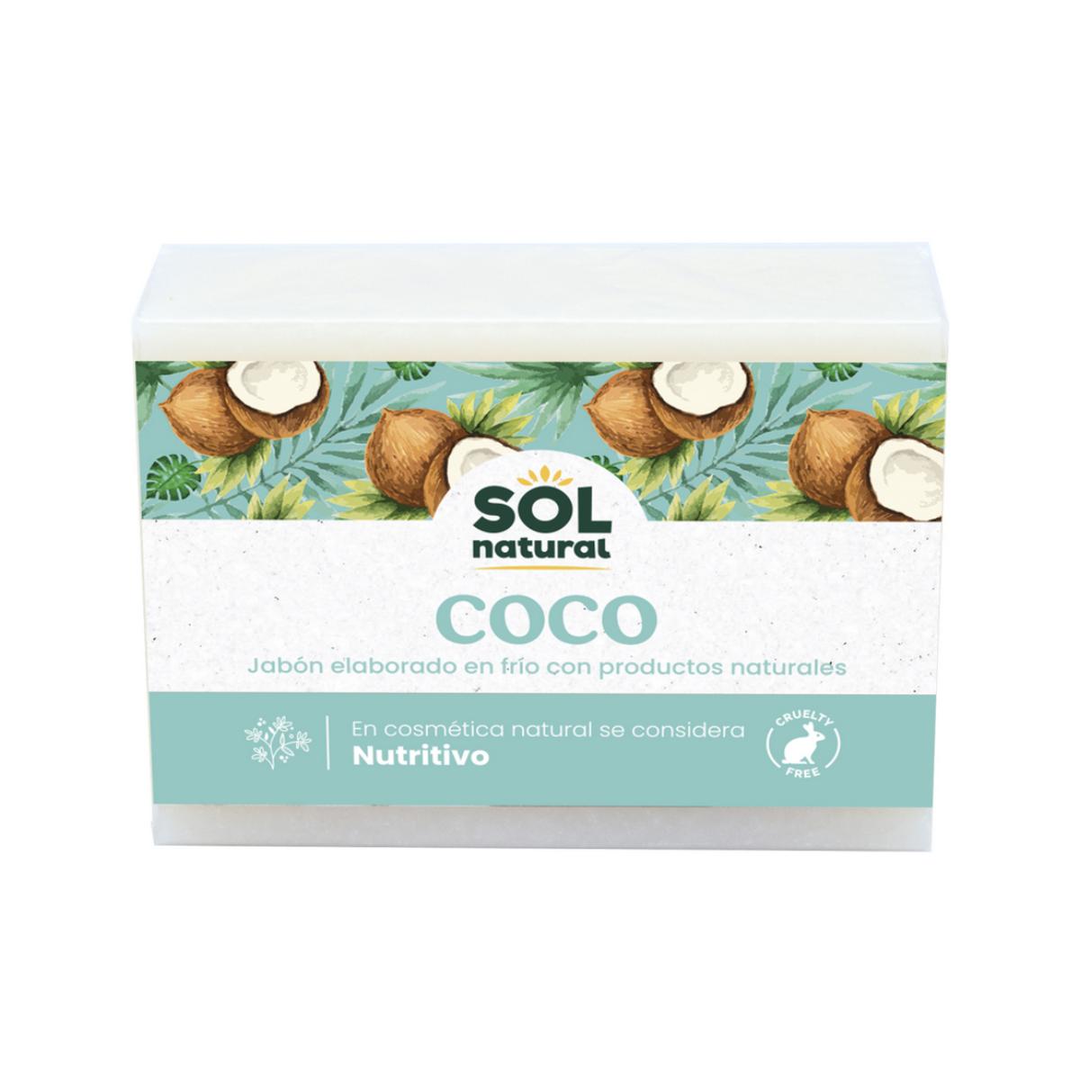 Jabón natural de coco Sol Natural 100 g
