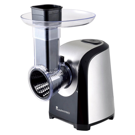 Rallador Eléctrico Foodies Con 5 Velocidades De 150w En Acero Inoxidable Masterpro_0