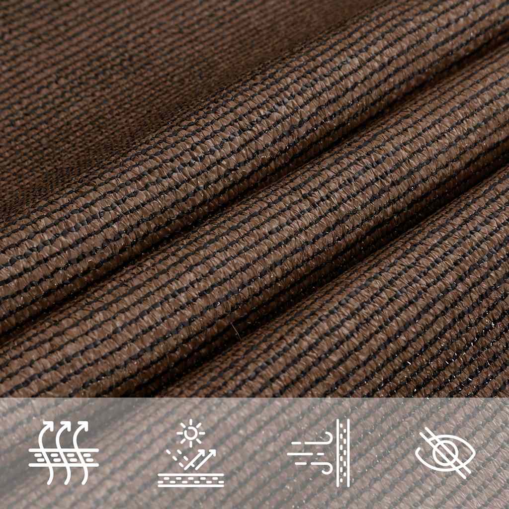 Toldo De Vela Trapecio Hdpe Marrón 160 G/m² 4/5x4 M_3