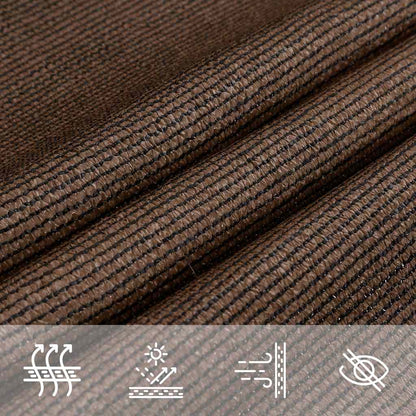 Toldo De Vela Trapecio Hdpe Marrón 160 G/m² 4/5x4 M_3