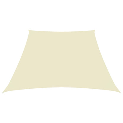 Vidaxl Toldo De Vela Trapezoidal Tela Oxford Color Crema 4/5x4 M_1