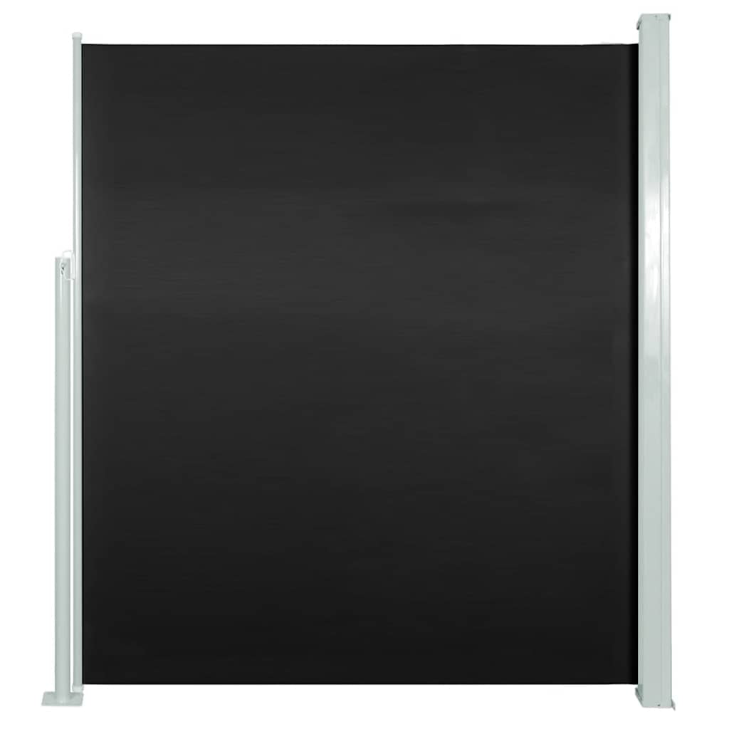 Vidaxl Toldo Lateral Retráctil De Jardín Negro 170x300 Cm_0