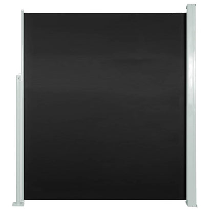 Vidaxl Toldo Lateral Retráctil De Jardín Negro 170x300 Cm_0