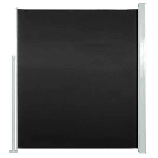 Vidaxl Toldo Lateral Retráctil De Jardín Negro 170x300 Cm_0