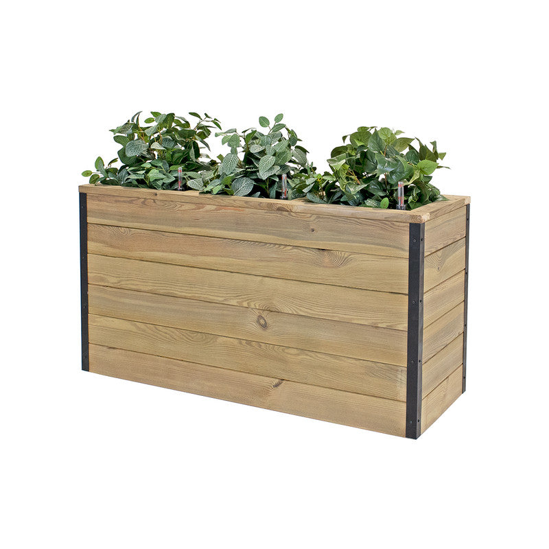 Jardinera De Madera Con Autorriego 110x40x60 Cm Nidum Hortalia_0