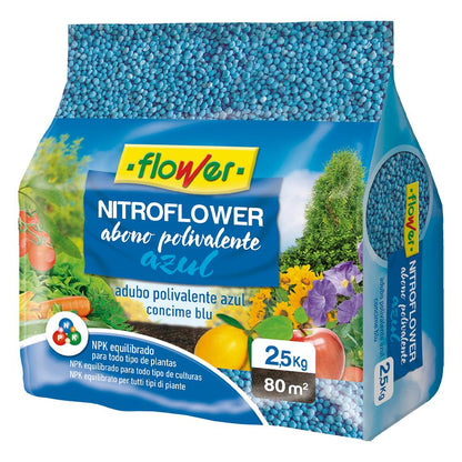 Abono polivalente azul nitroflower Flower 2,5 kg