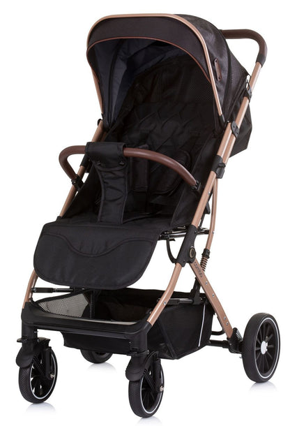 Silla De Paseo Compacta Hasta 22 Kilos Combo Obsidian Gold_0