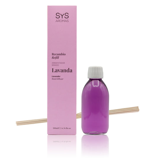 Recambio Mikado SYS Aromas 200 ml | Lavanda Origins | Con Palos | Aroma Floral y Relajante_0