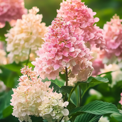 Hortensia - 3 Pzs - Hydrangea Paniculata 'pink Lady' - Altura 25-40cm - ⌀9cm