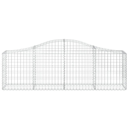 Cestas De Gaviones 14 Uds Forma De Arco Hierro 200x30x60/80 Cm_3