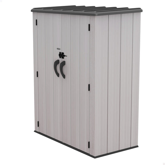 Lifetime Armario Exterior Vertical 1.350 L Rough Cut™ Con Estantes Y Colgadores_0